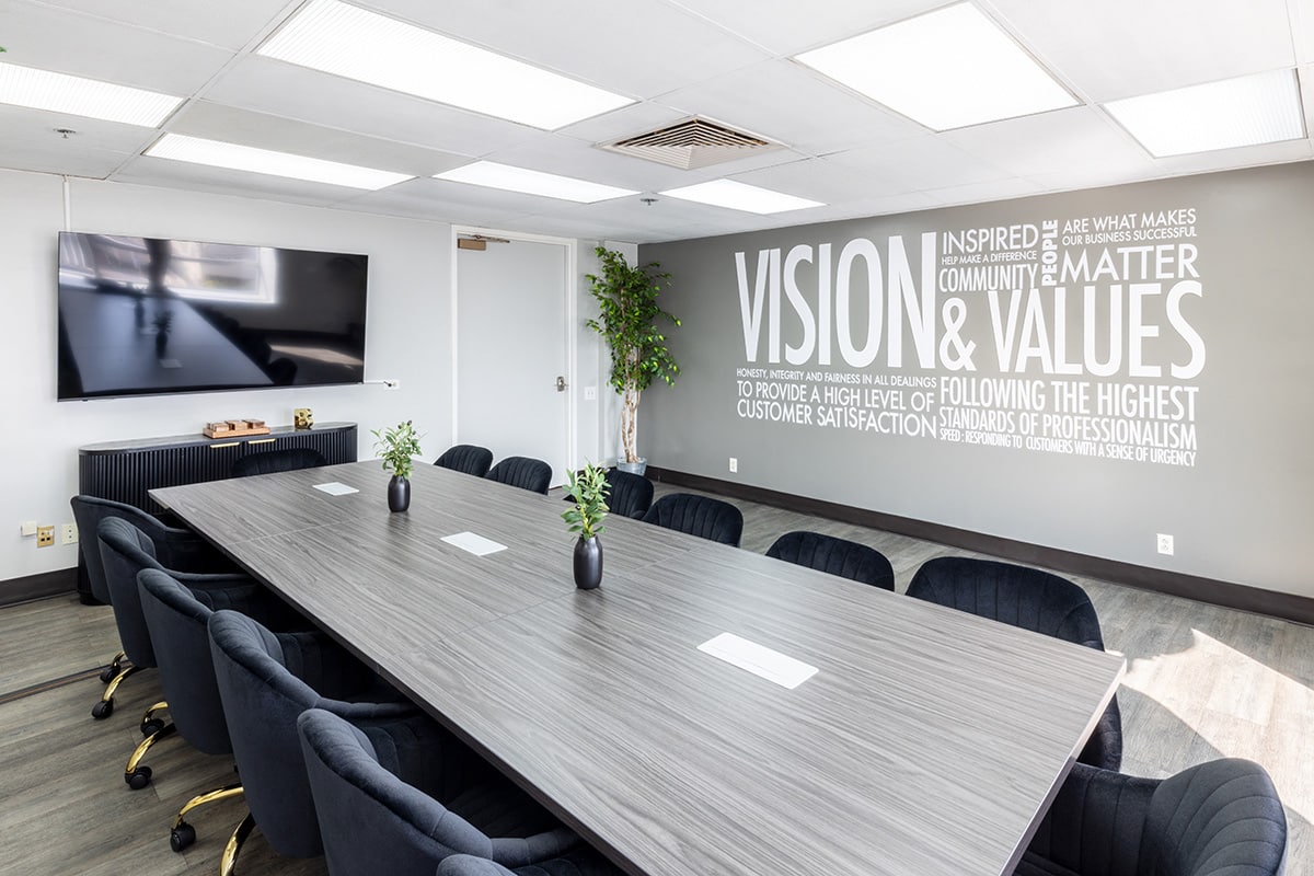 The conference room at Beachwood Post-Acute and Rehab